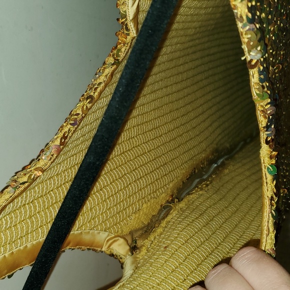 Vintage custom made sequin aurora borealis gown rainbow sparkle - Picture 3 of 6